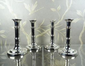 Fine Georgian Silver Plated Telescopic Candlesticks  (10).JPG